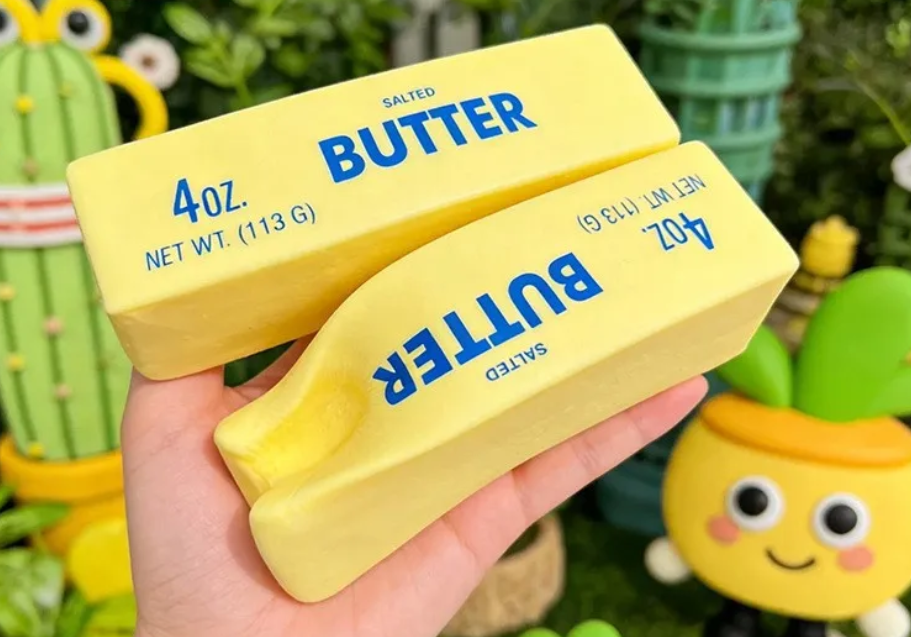 Butter Stick & Milk Bar & Cheese Squishy Fidget Toy